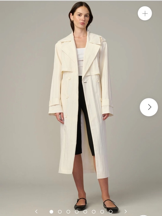 Joe's Jeans Jackets & Blazers - Joe’s Jeans The Elizabeth Trench Coat in Panna Cotta Cream Size S